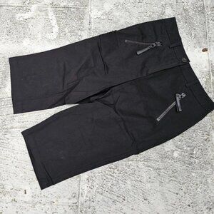 Margaret Women Capri Shorts Black Cotton Pant Size 4